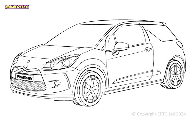 Silentblock Powerflex Citroen DS3 (2009 - 2019)Array