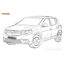Silent Bloc Powerflex Dacia Sandero I & II, incluindo Stepway (2008-)