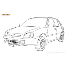 Silentblock Powerflex Daihatsu Charade G202, G203 (1993 - 2000)