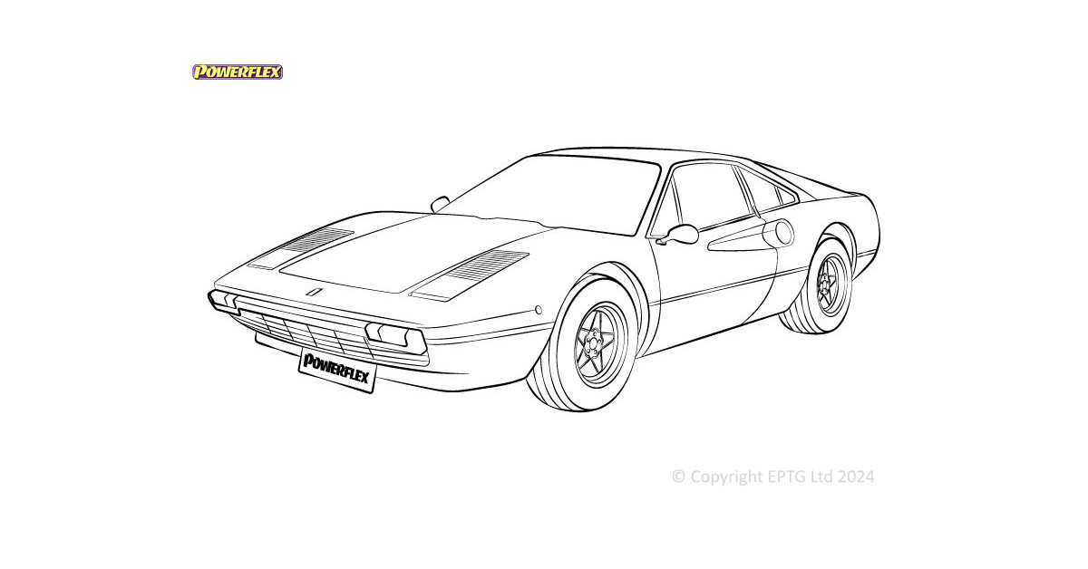Silentblock Powerflex Ferrari 208GTB/GTS, 308GTB/GTS, 328GTB/GTS (1975 - 1989)