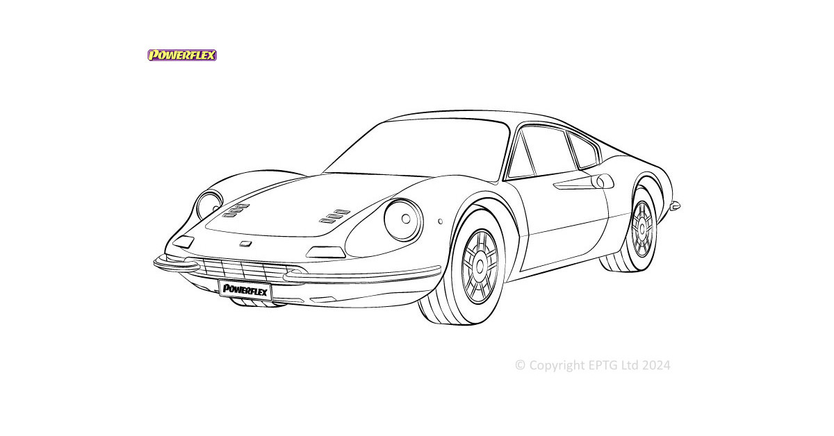 Silentblock Powerflex Ferrari Dino 206/246GT (1967 - 1974)