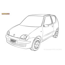 Silent Bloc Powerflex Fiat Cinquecento (1991-1998) & Seicento (1997-2010)
