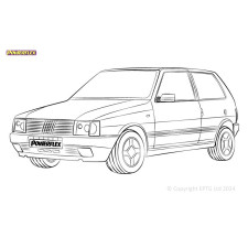 Silent Bloc Powerflex Fiat Uno inc Turbo (1983-1995)