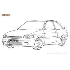 Silent Bloc Powerflex Ford Escort MK5,6 RS2000 4X4 (1992-96)