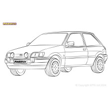 Silent Bloc Powerflex Ford Fiesta Mk3, incluindo RS Turbo (1989-1996)