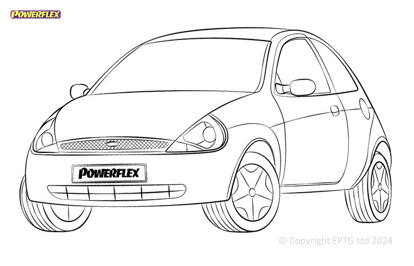 Silent Bloc Powerflex Ford KA (1996-2008)Array