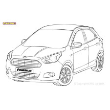 Silentblock Powerflex Ford KA+ (2016 - 2021)