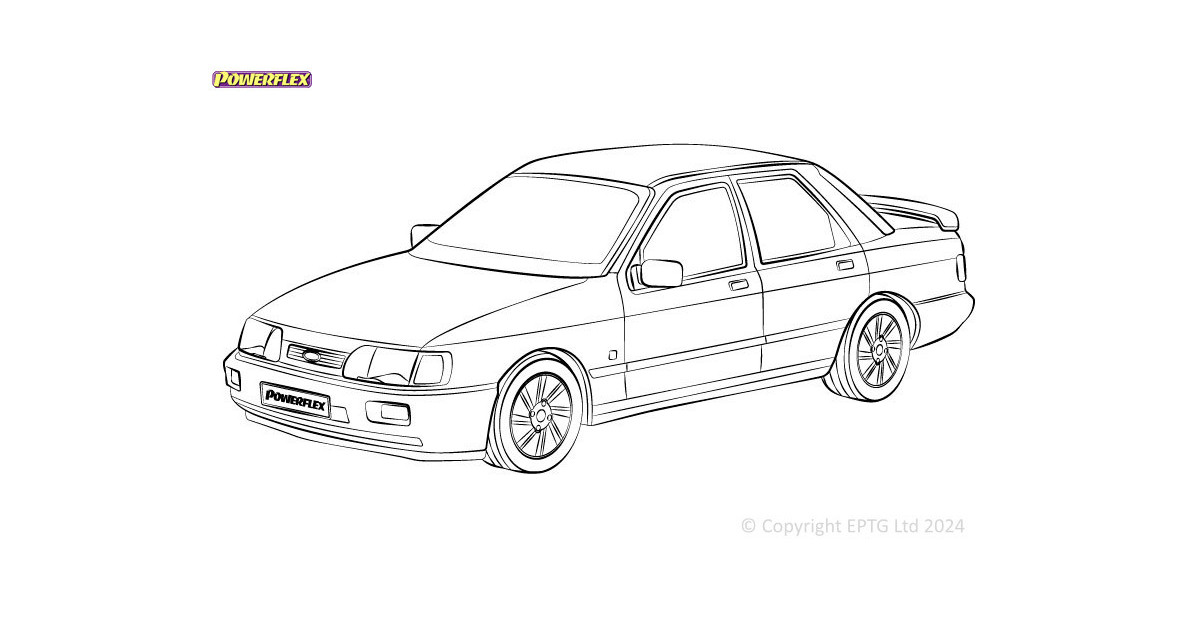 Silentblock Powerflex Ford Sierra inc. Sapphire Non-Cosworth (1982-1994)