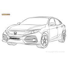Silent Bloc Powerflex Honda Civic Mk10 FC/FK (2015 - 2021)