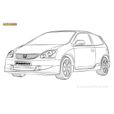 Silent Bloc Powerflex Honda Civic Mk7 EP/EU, incluindo Type-R (2001 - 2005)