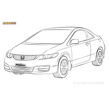 Silent Bloc Powerflex Honda Civic Mk8 Coupe FG (2005 - 2012)