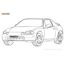 Silent Bloc Powerflex Honda CR-X del Sol (1992-1998)