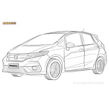 Silent Bloc Powerflex Honda Jazz / Fit GK5 (2014 - 2020)