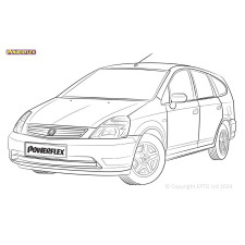 Silentblock Powerflex Honda Stream RN (2001 - 2006)
