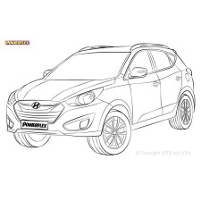 Silentblock Powerflex Hyundai Tucson / ix35 LM (2009 - 2015)