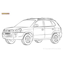 Silent Bloc Powerflex Hyundai Tucson JM (2004 - 2008)