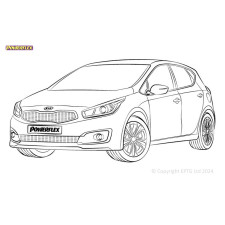 Silent Bloc Powerflex Kia Cee'd/Proceed/XCeed CD inc GT (2018-)