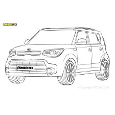 Silent Bloc Powerflex Kia Soul PS (2013 - 2019)