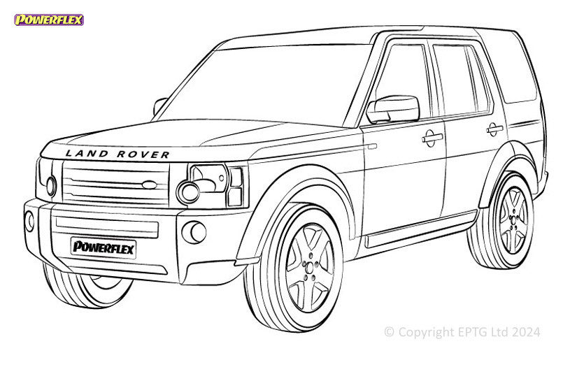 Silentblock Powerflex Land Rover Discovery 3 / LR3 (2004 - 2009)Array