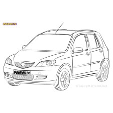 Silent Bloc Powerflex Mazda 2 (2003 - 2007)