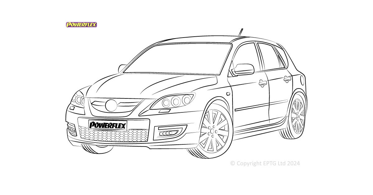 Silentblock Powerflex Mazda 3 BK (2004-2009)