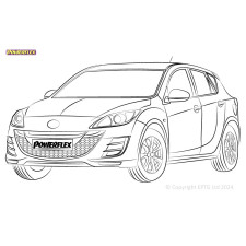 Silent Bloc Powerflex Mazda 3 BL (2009-2013)