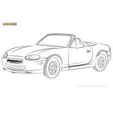 Silentblock Powerflex Mazda MX-5, Miata, Eunos Mk2 NB (1998-2005)
