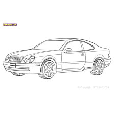 Silent Bloc Powerflex Mercedes-Benz CLK W208/C208/A208 (1998 - 2002)