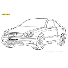 Silentblock Powerflex Mercedes-Benz CLK W209/C209/A209 (2003-2010)