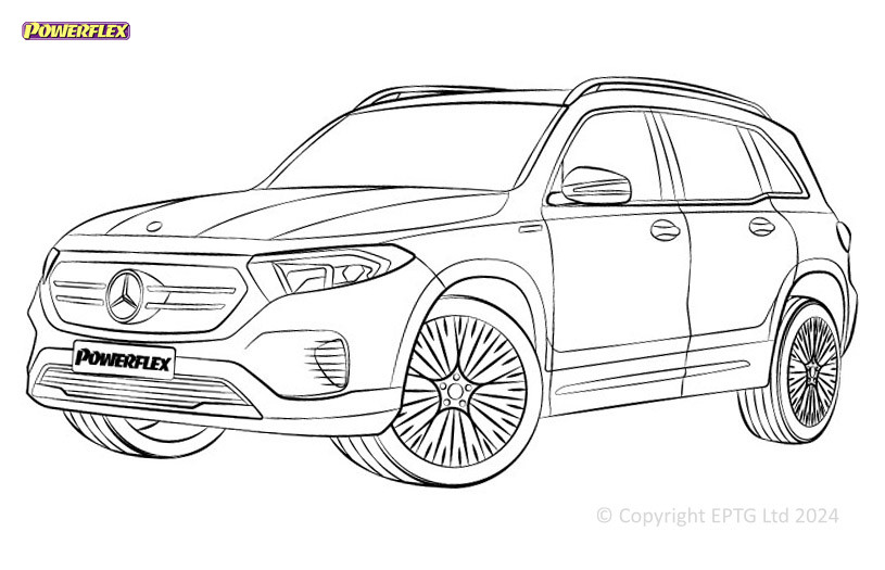 Silentblock Powerflex Mercedes-Benz EQB (2022-)Array