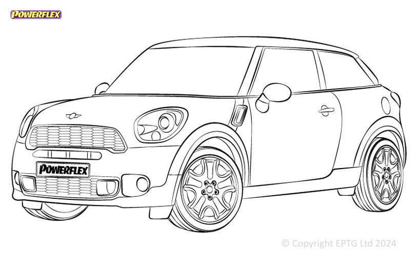 Silentblock Powerflex Mini R61 Paceman 4WD (2013-2016)Array