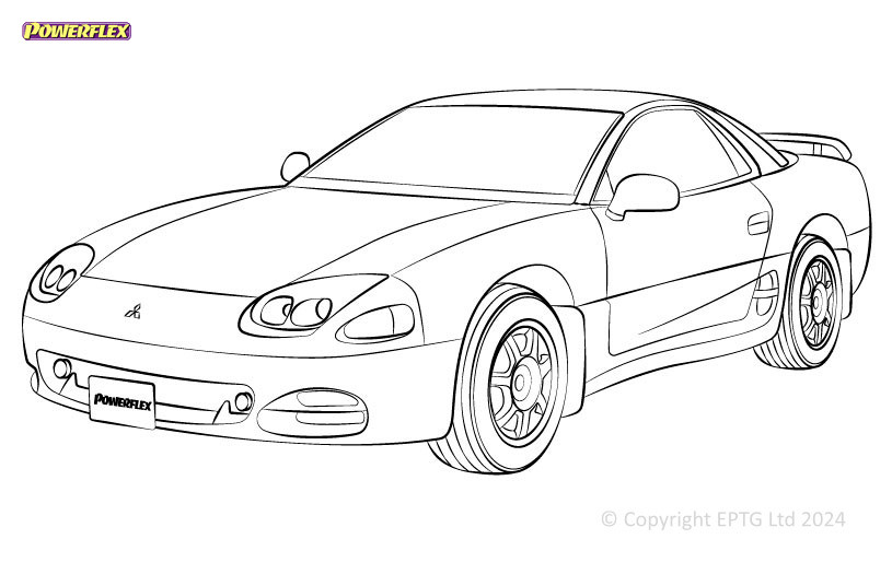 Silentblock Powerflex Mitsubishi 3000GT/GTO (1990 - 2000)Array