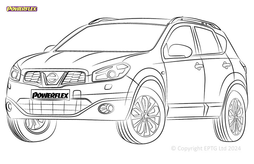 Silent Bloc Powerflex Nissan Qashqai J10 (2006 - 2013)Array