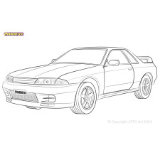 Silent Bloc Powerflex Nissan Skyline R32 4WD, incluindo GT-R e GTS-4 (1989 - 1993)