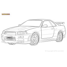 Silent Bloc Powerflex Nissan Skyline R34 4WD Incl. GT-R & 25GT4 (1998 - 2002)