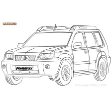 Bloco silencioso Powerflex Nissan X-Trail T30 (2000 - 2007)