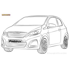 Silentblock Powerflex Peugeot 108 (2014-)