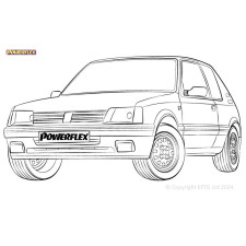 Silentblock Powerflex Peugeot 205 GTi(1985-1998)