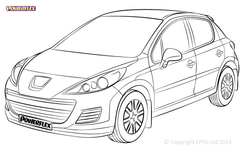 Silent Bloc Powerflex Peugeot 207 (2006-2014)Array