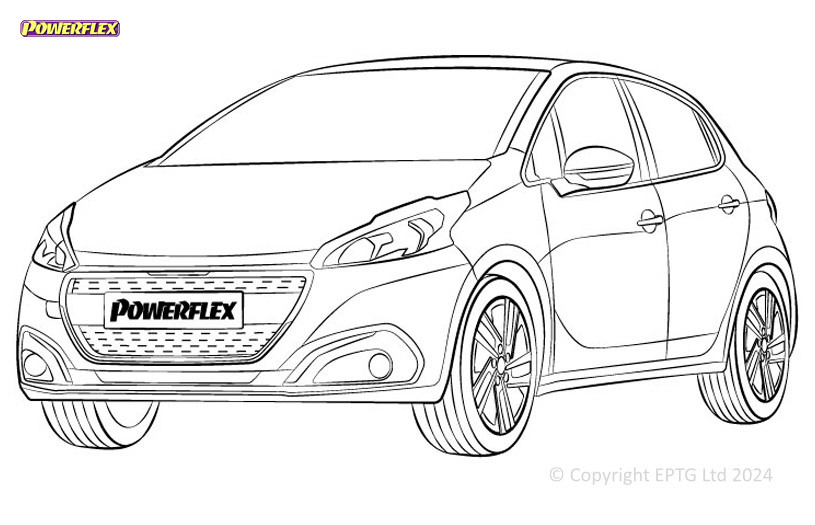 Silent Bloc Powerflex Peugeot 208 (2012-2019)Array