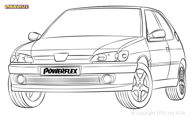 Silent Bloc Powerflex Peugeot 306 (1993-2002)Array