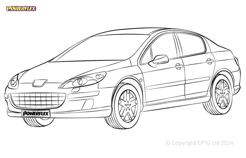 Silentblock Powerflex Peugeot 407 (2004-2010)Array