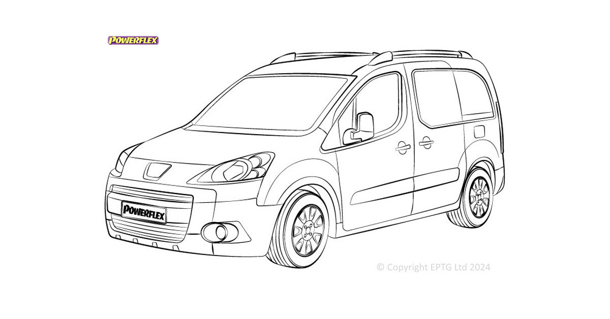 Silentblock Powerflex Peugeot Partner II (2008-2018)