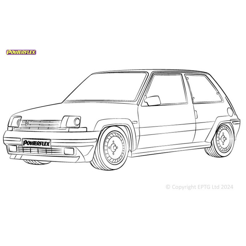 Silentblock Powerflex Renault 5 GT Turbo (1985-1991)Array