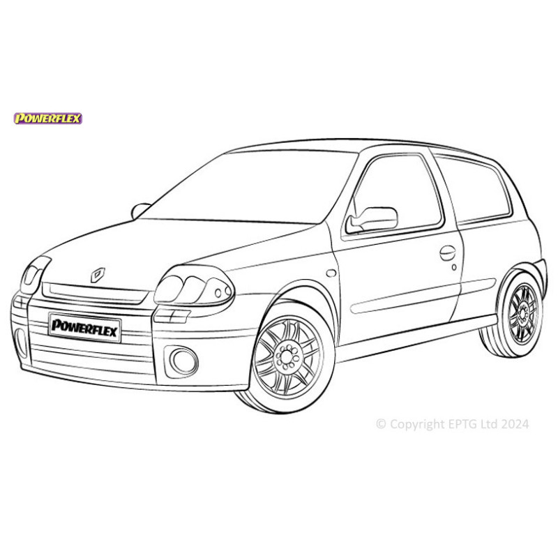 Silentblock Powerflex Renault Clio II inc 172 & 182 (1998-2012)Array