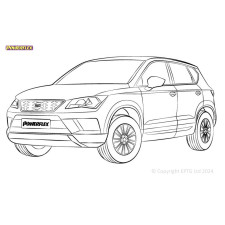 Silentblock Powerflex Seat Ateca simple bras (2016-)