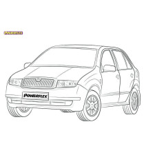 Silent Bloc Powerflex Skoda Fabia 6Y (2000-2007)