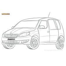 Silentblock Powerflex Skoda Roomster (2009 - 2015)