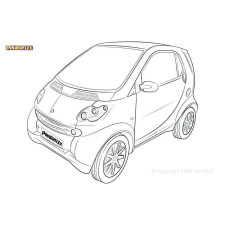 Silentblock Powerflex Smart ForTwo 450 (1998 - 2007)