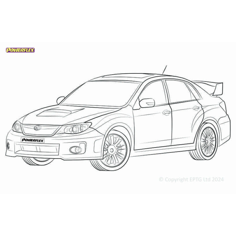 Silent Bloc Powerflex Subaru Impreza GR, GH (2007 - 2011) & WRX + STI (2007 - 2014)Array